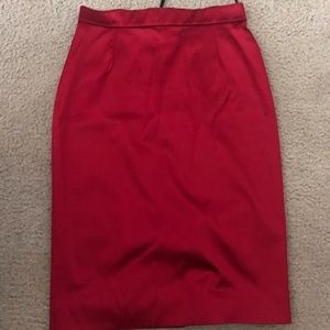 Dolce And gabana satin pencil skirt